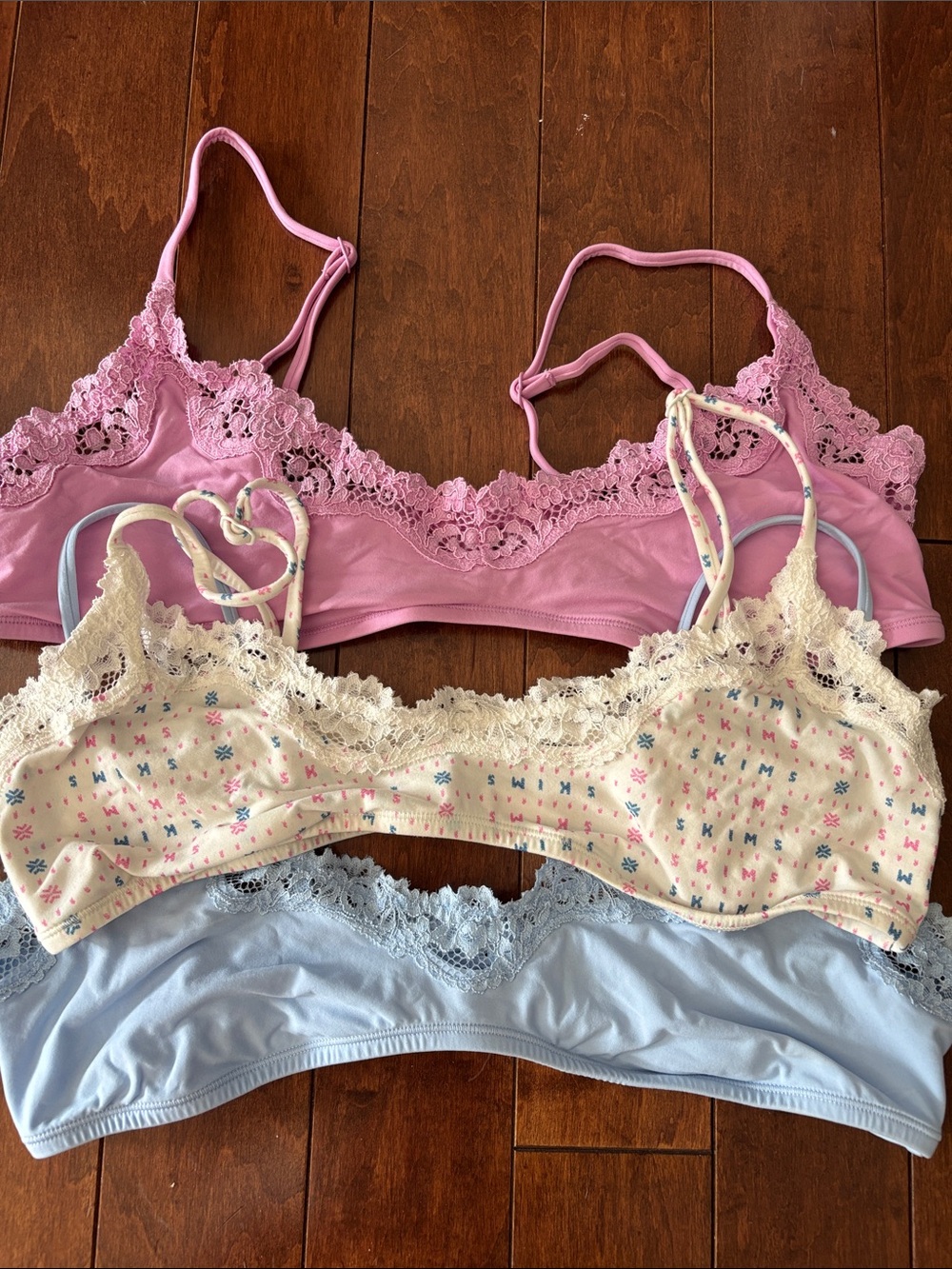 SKIMS Scoop bralettes, size L, XL